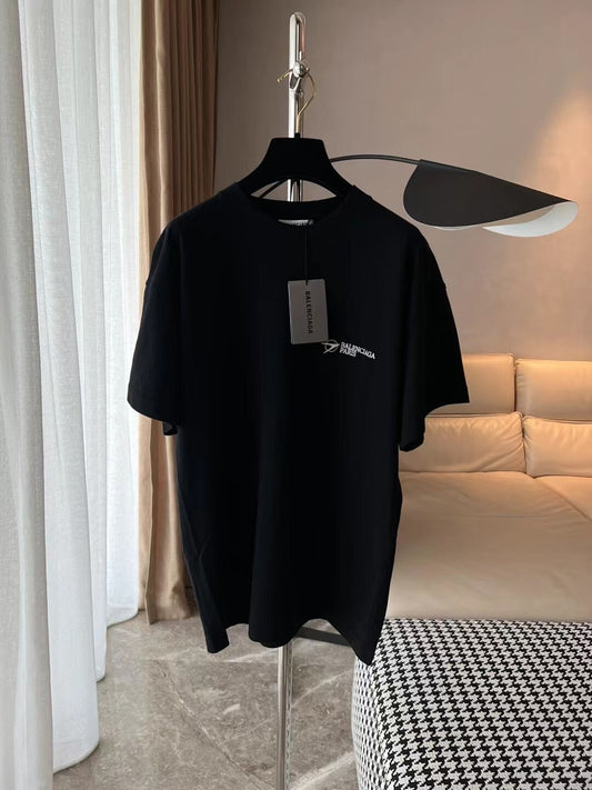Balenciaga Black Embroidered T-Shirt S Size