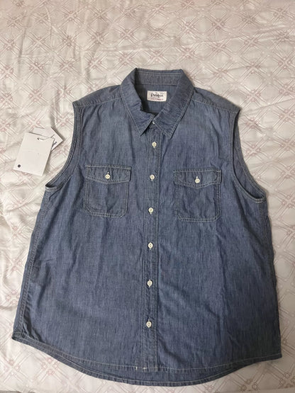 VISVIM 22SS Cut Off Chambray Shirt
