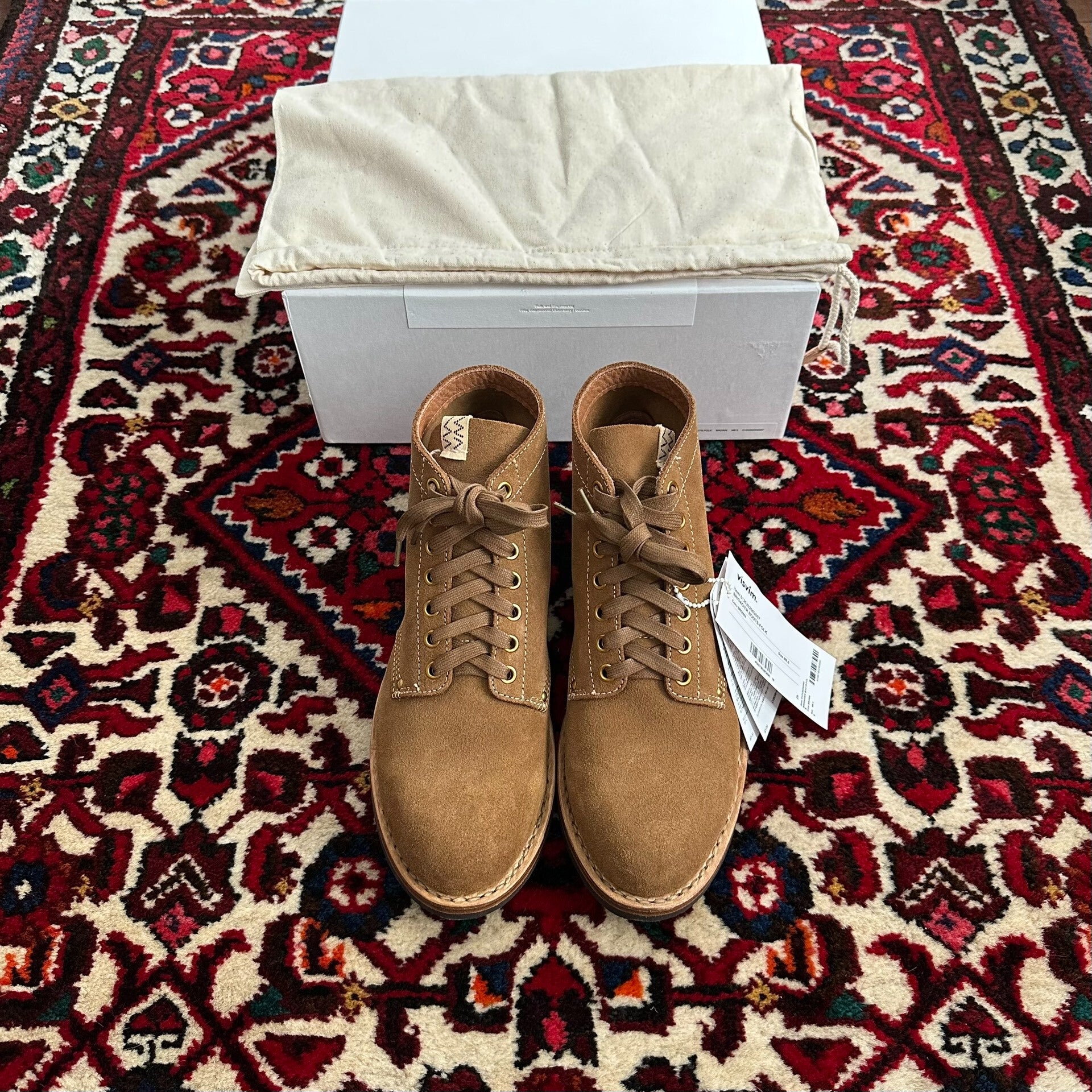 Visvim Brigadier Boots in Beige