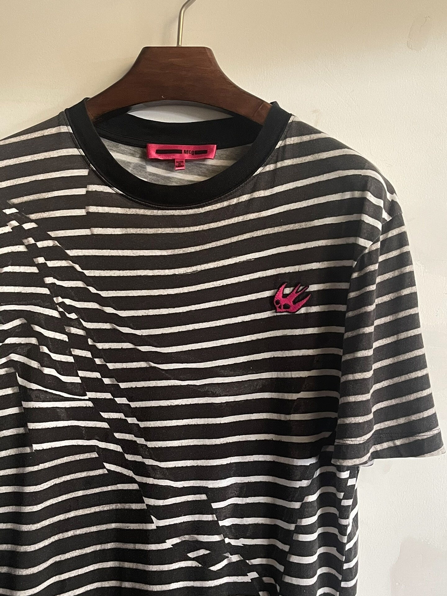 Alexander McQueen Short Sleeve Striped Top