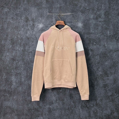 SAINT LAURENT Embroidered Cotton Hoodie