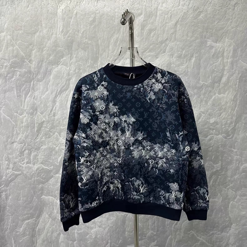 Louis Vuitton Blue Monogram sweatshirt Size XL