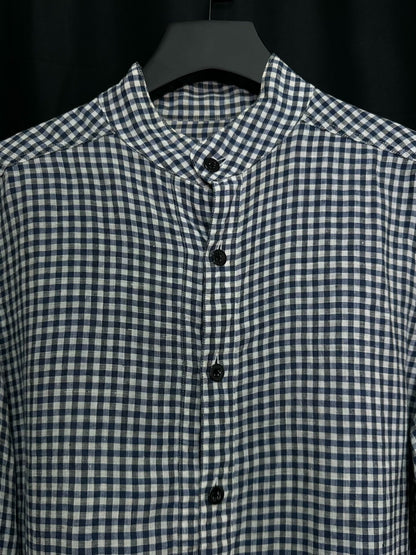 workers style cotton linen shirt
