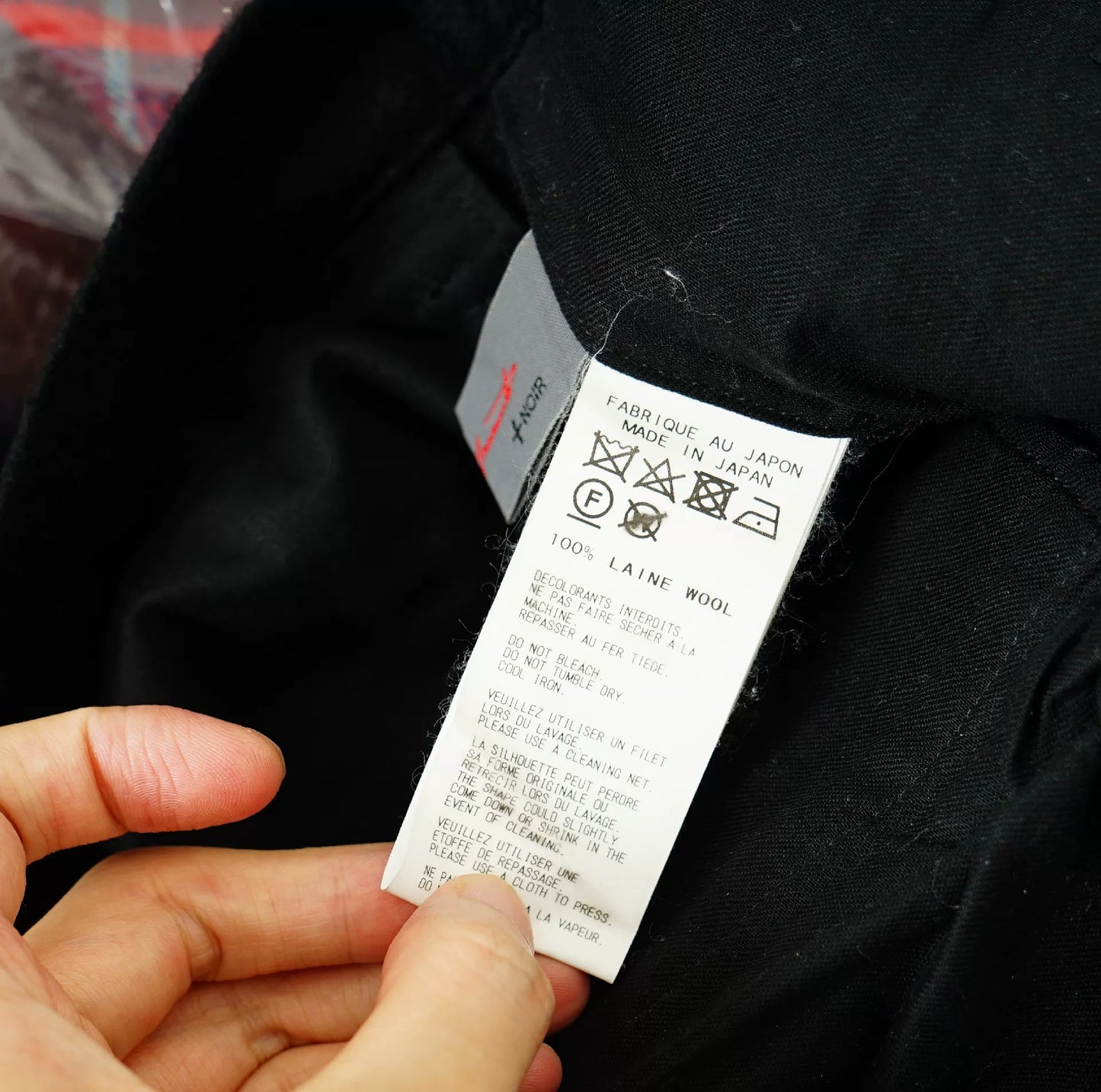 Yohji Yamamoto Button Slim Wool Military Pants