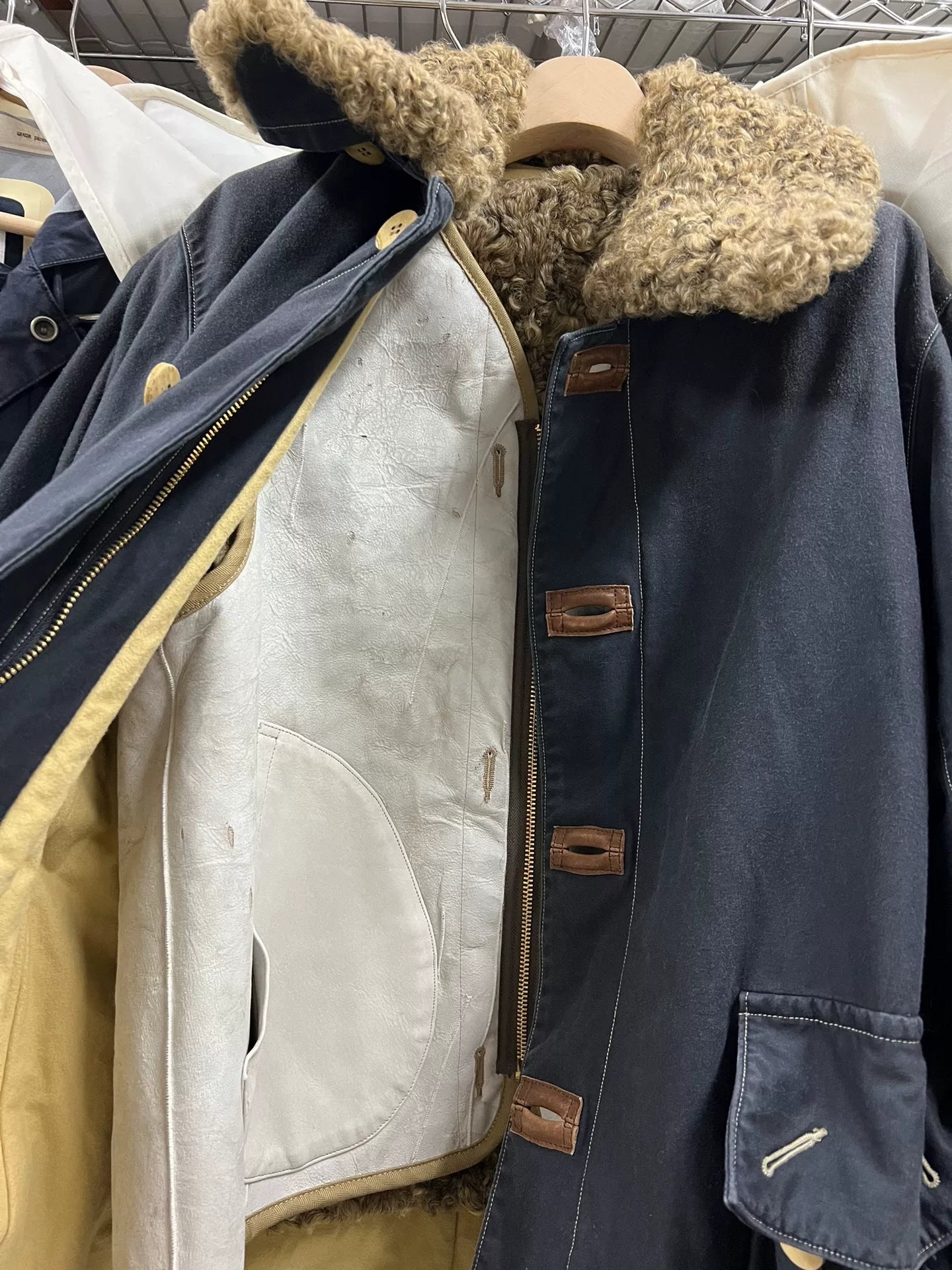 visvim winfield coat with vintage effect