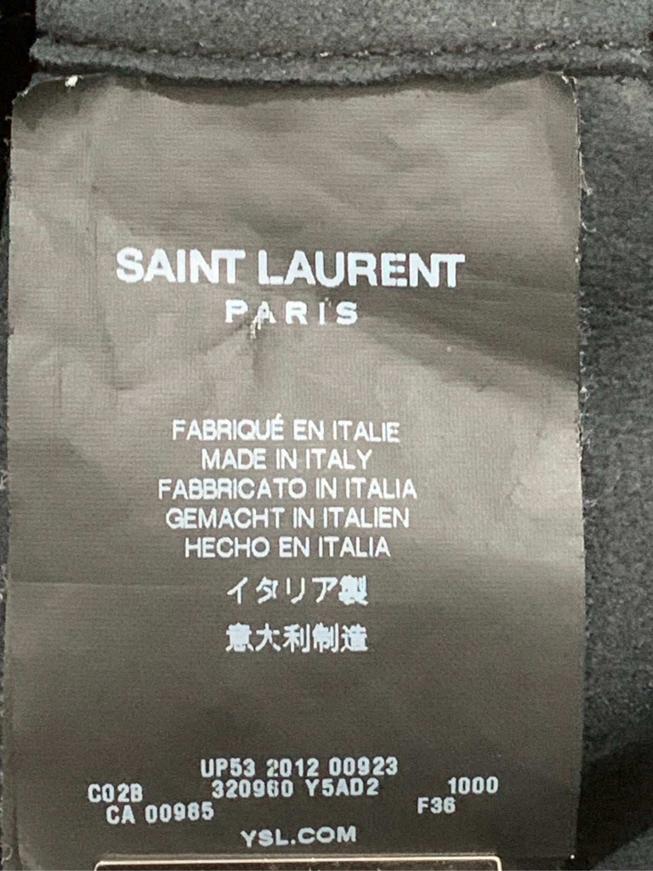 Saint Laurent Lace-Up Front Leather Jacket