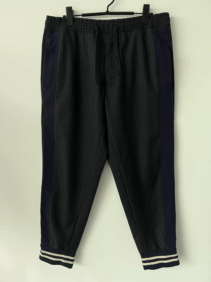 alexander mcqueen pinstripe suit jacket with removable collar