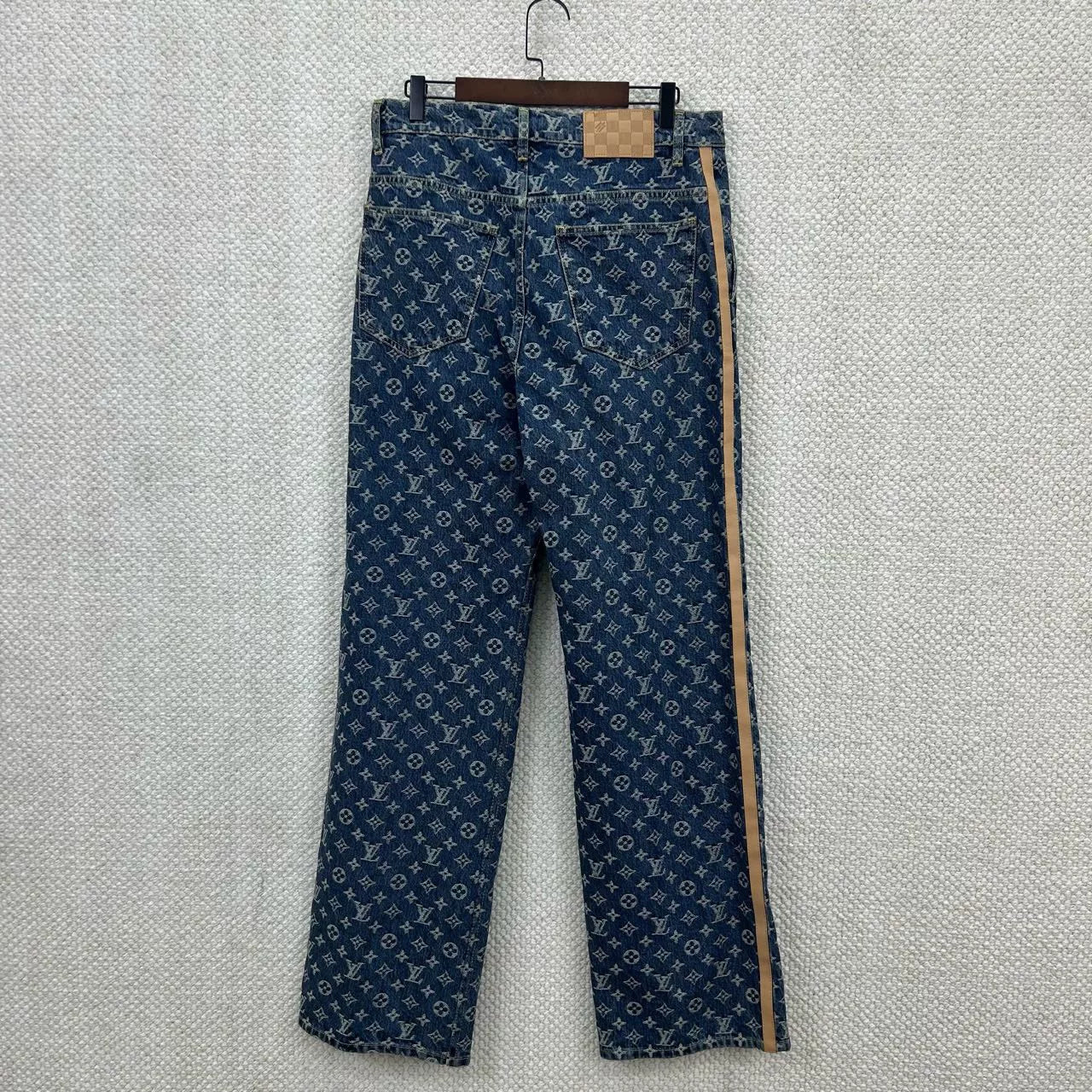 lv denim pants classic style
