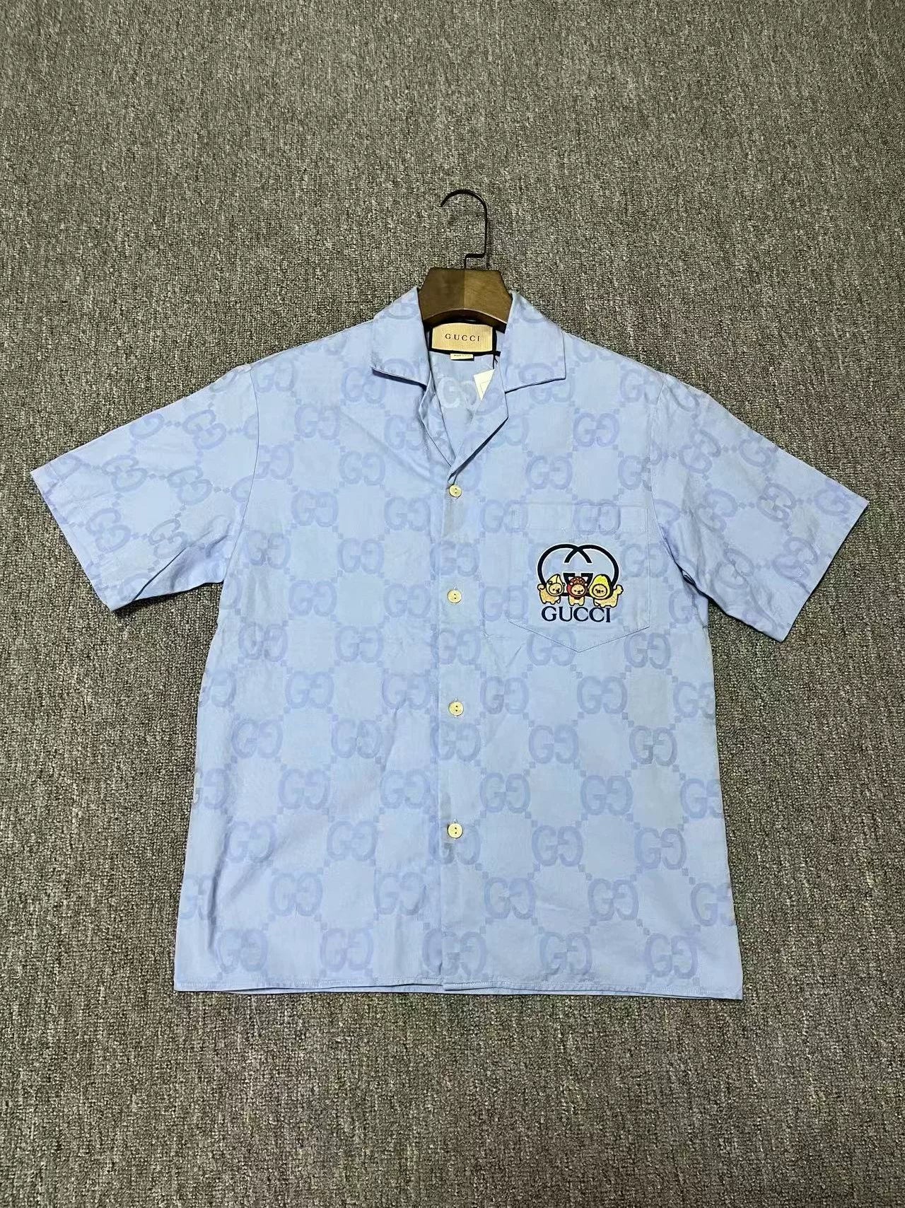 Gucci Cartoon Logo Short Sleeve Shirt