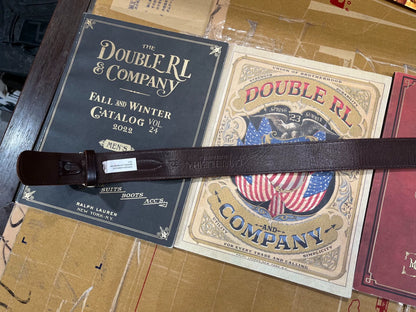 rrl leather ranger belt by ralph lauren
