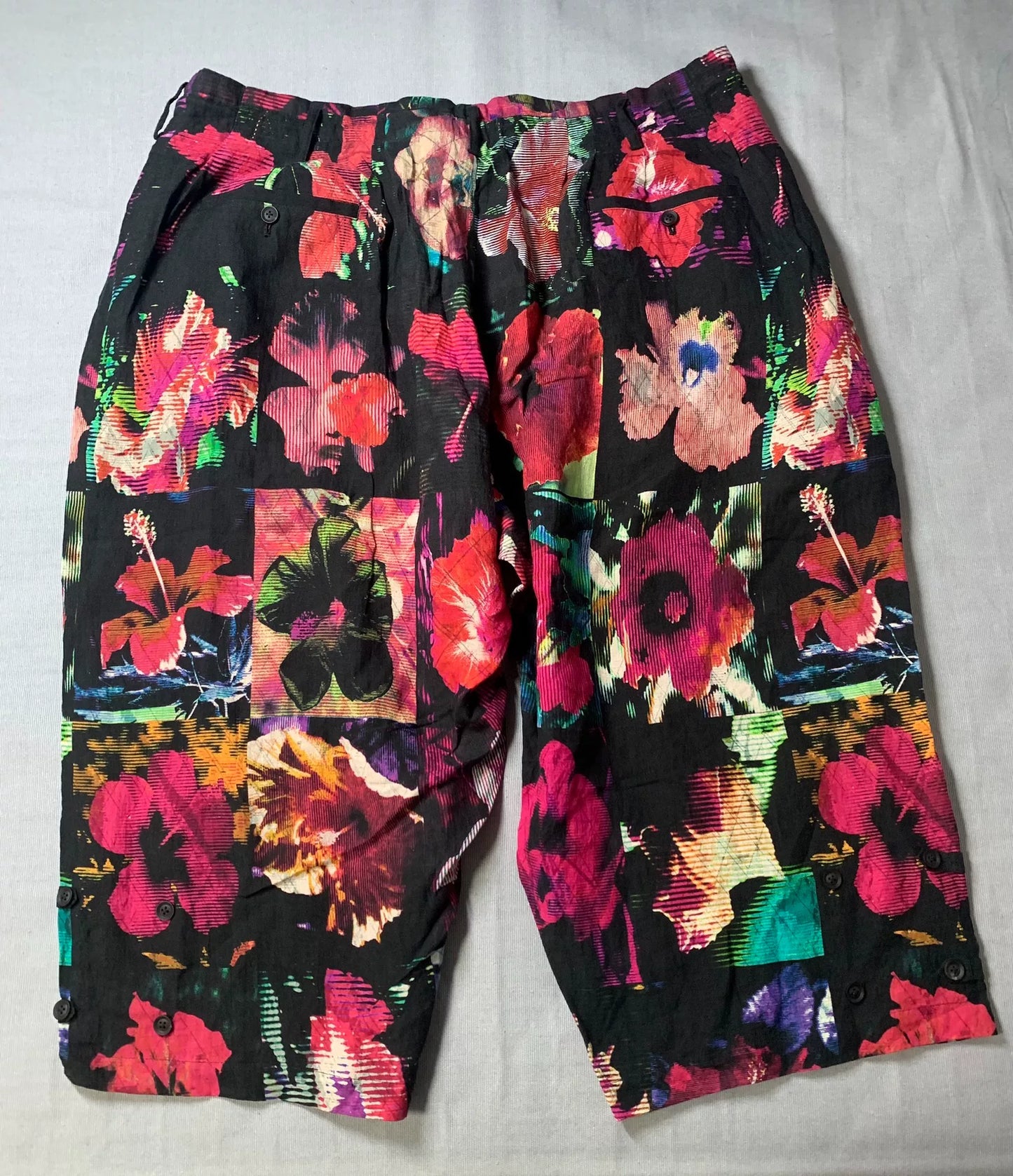Yohji Yamamoto 22SS Floral Cropped Pants