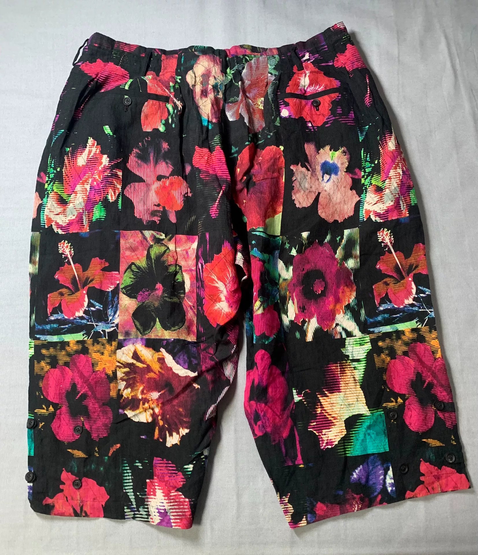 Yohji Yamamoto 22SS Floral Cropped Pants