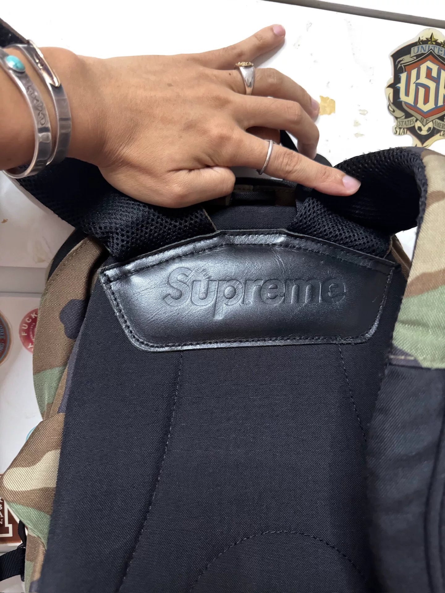 supreme 39th contour backpack woodland camo