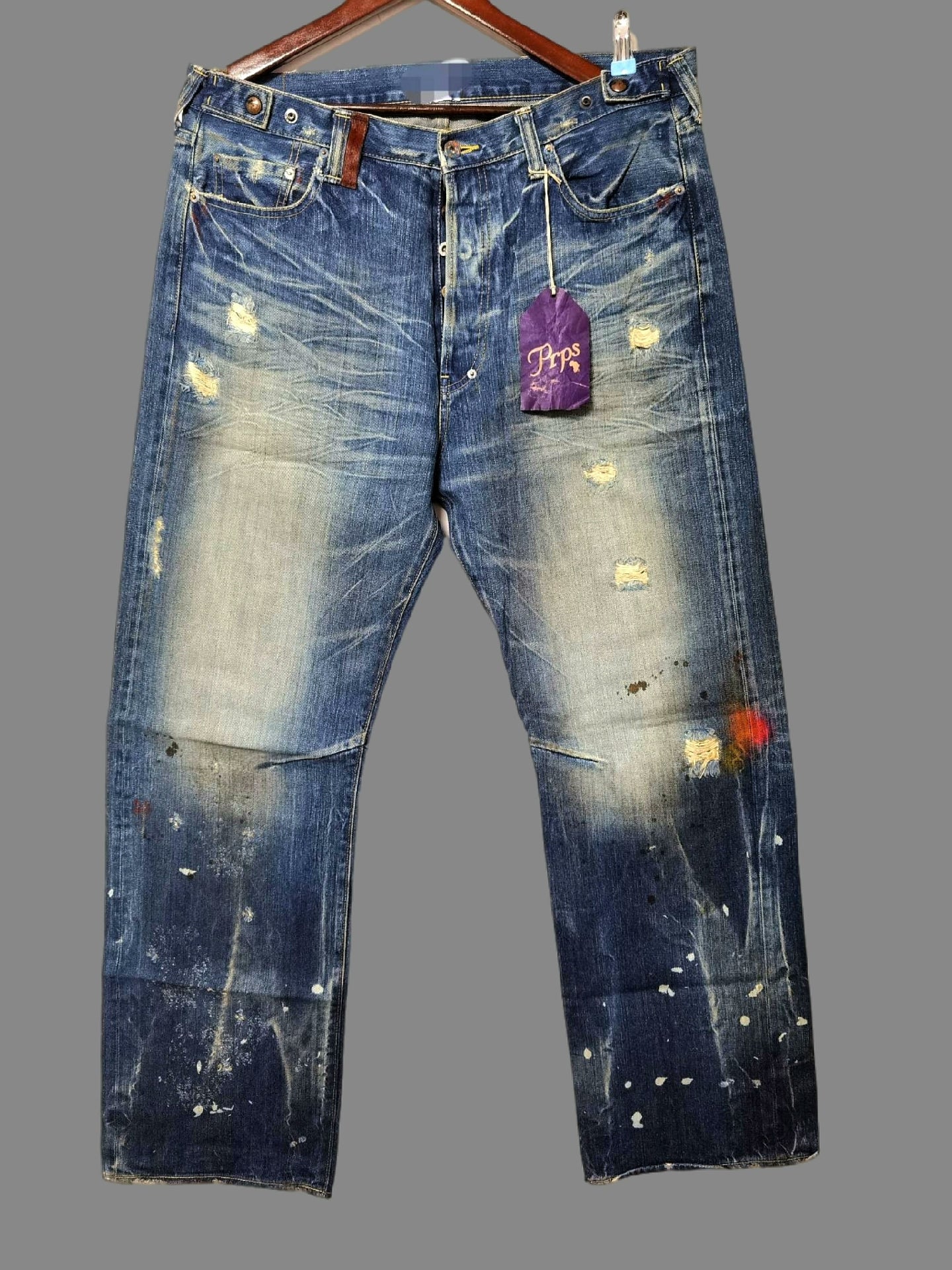 Purple Product Straight Wide-Leg Jeans