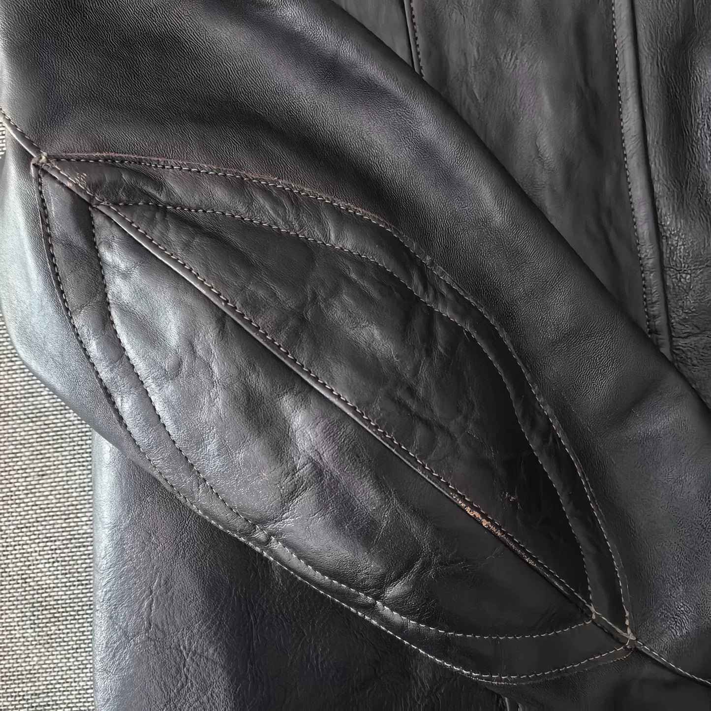 Toys McCoy Black Leather Racing Jacket