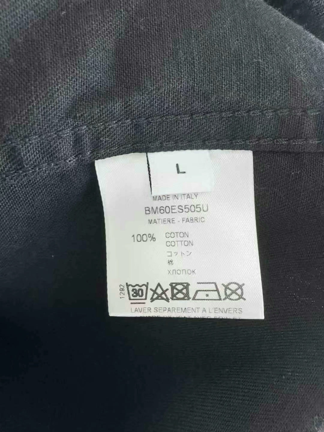 givenchy black rainbow embroidered denim shirt