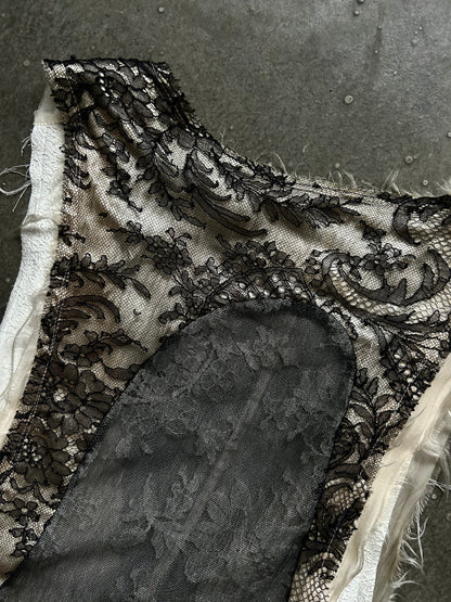 Double-Sided Lace and Leather Vest