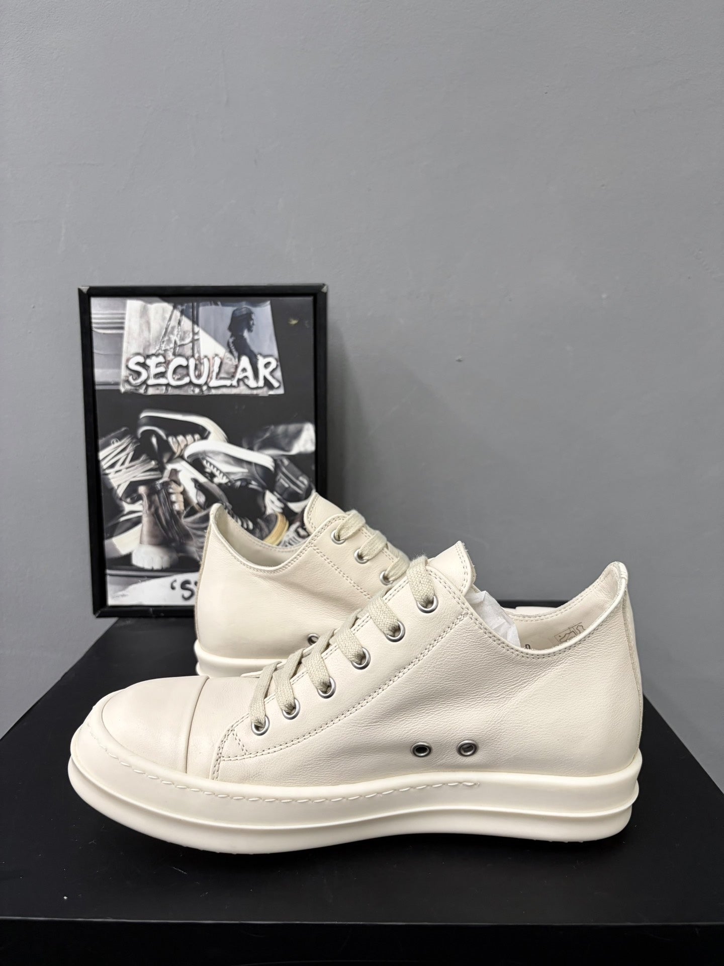 Rick Owens 25SS Low-Top Milk White