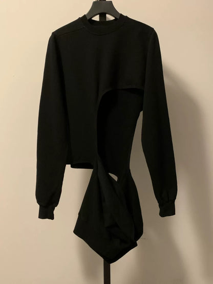 black rick owens ro sweatshirt