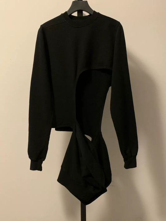 black rick owens ro sweatshirt