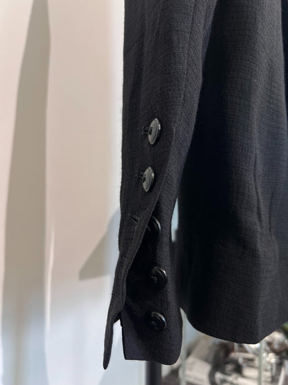 Rick Owens Wrinkled Satin Collared Blazer 46