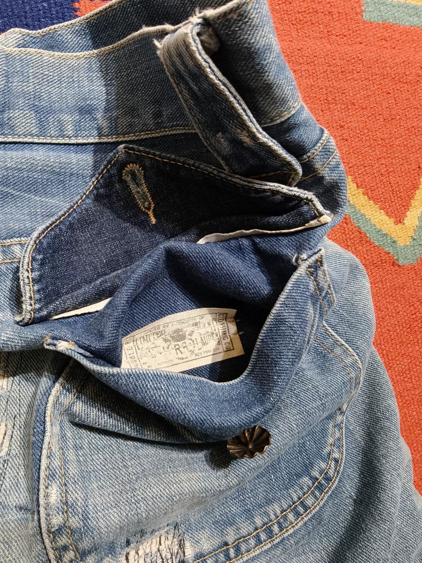 RRL Bootcut Patch Jeans