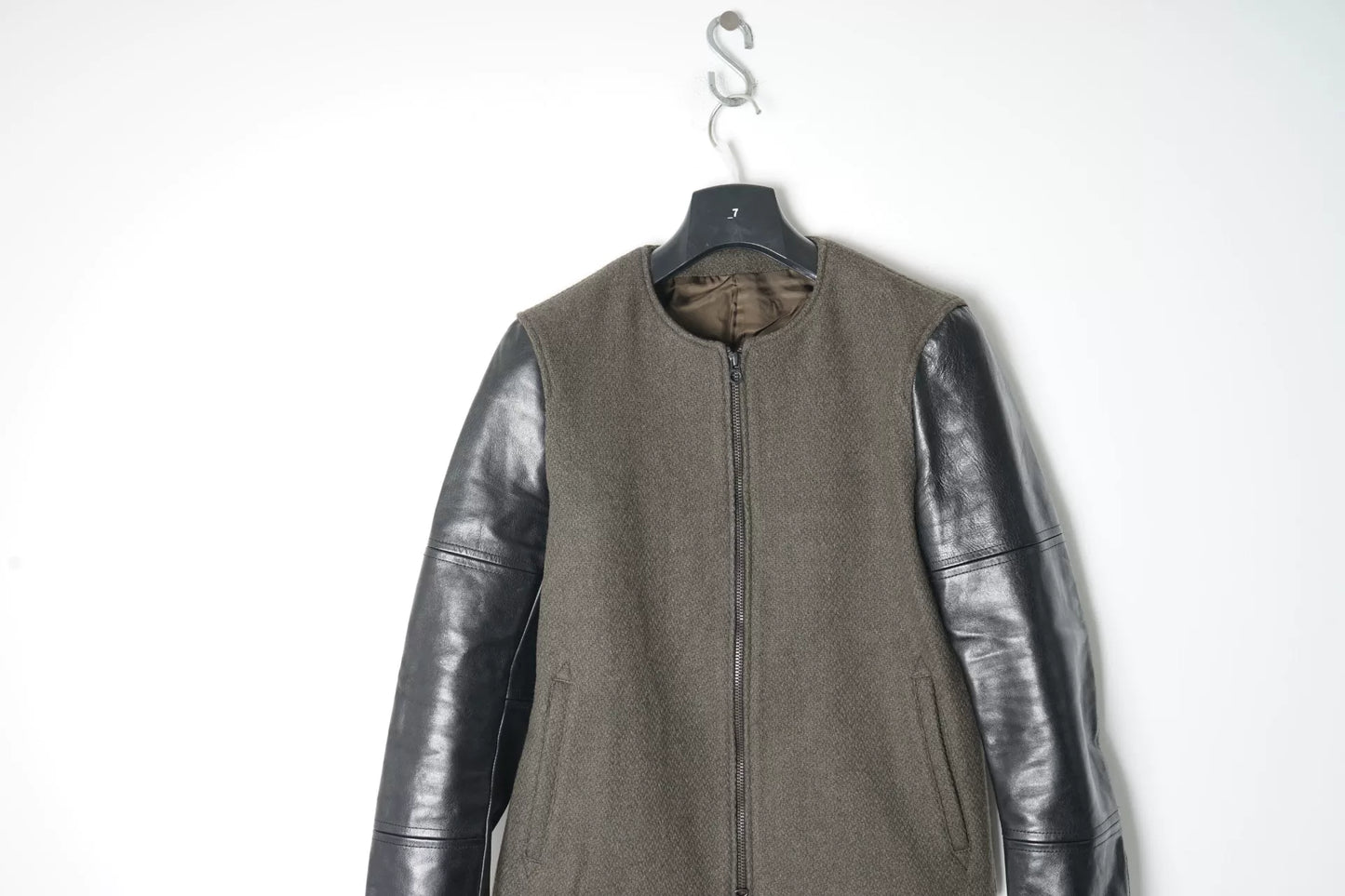 Iroquois Horse Leather Wool Coat