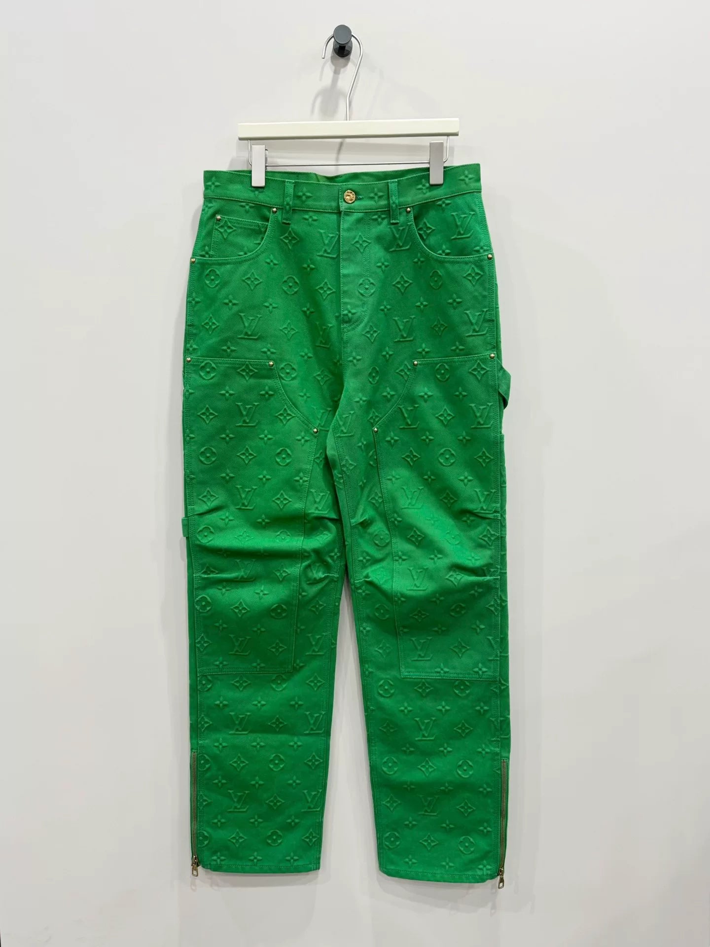 louis vuitton green carpenter pants size 32