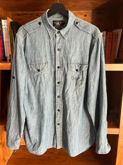 RRL Double RL Vintage Military Denim Shirt