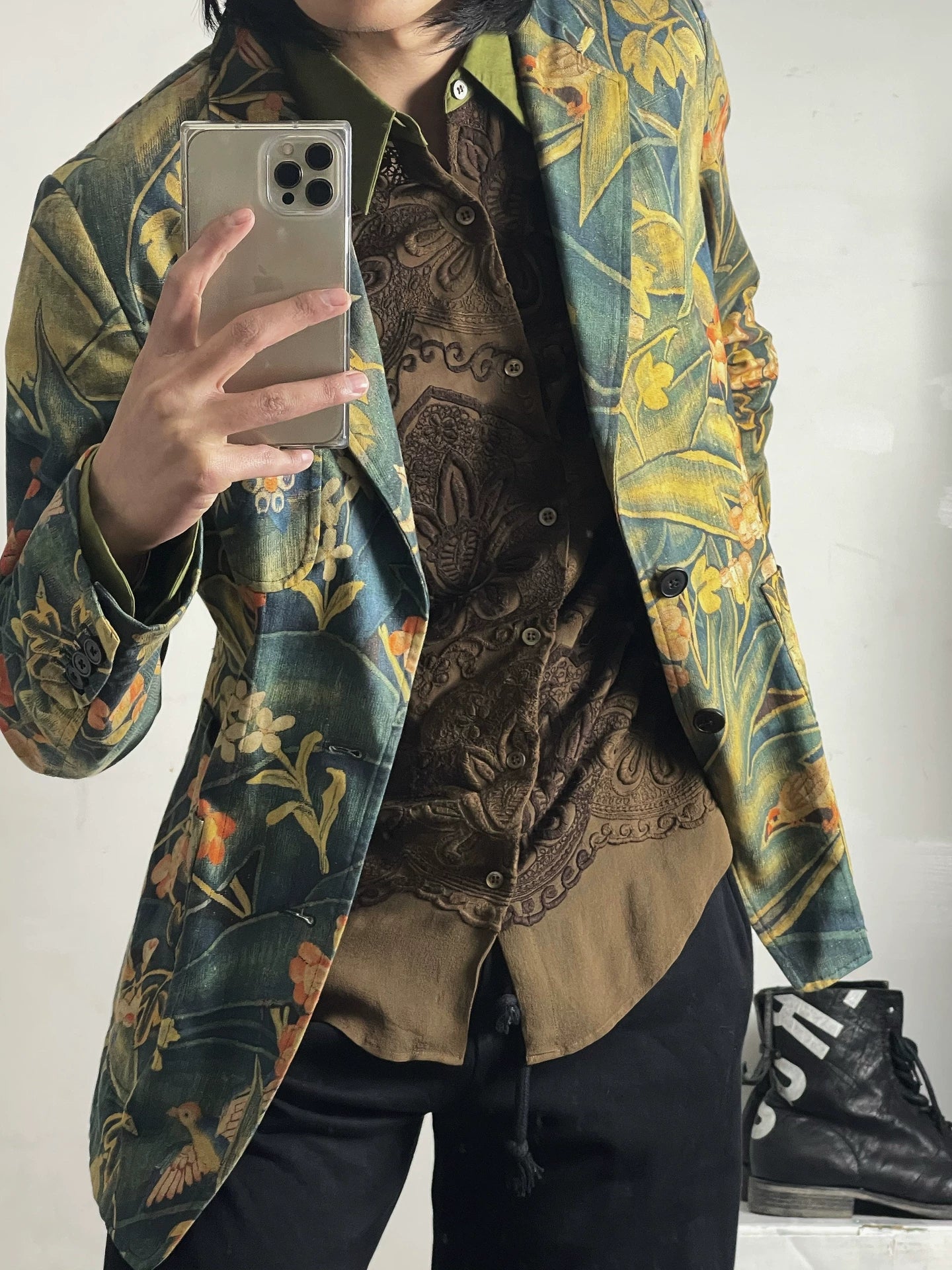 Dries Van Noten 17SS Floral Blazer