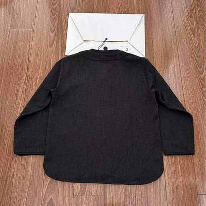 visvim dugout long sleeve shirt in black