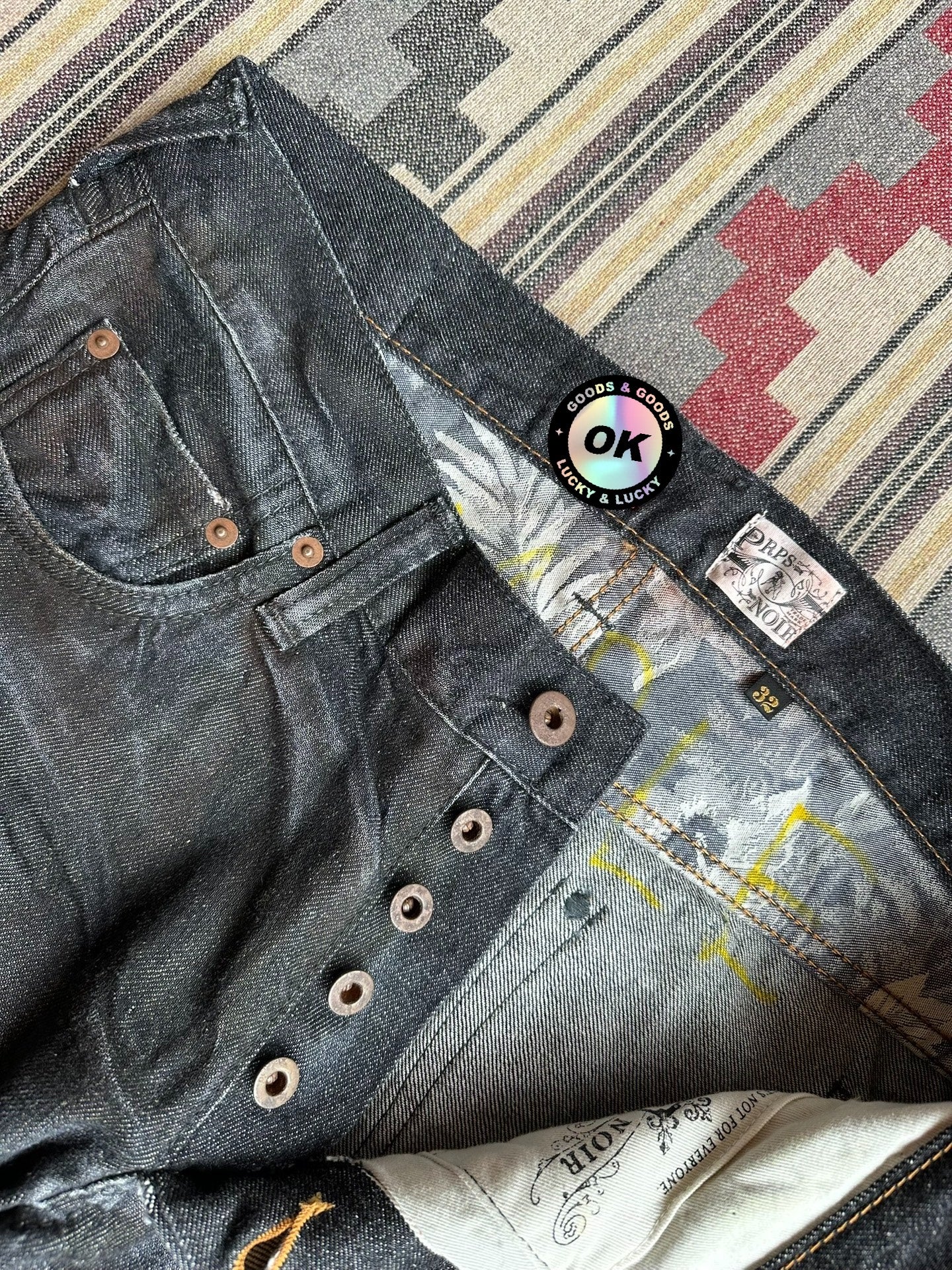 Prps Noir Selvedge Denim Jeans Sample