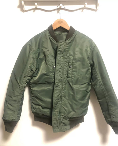 beauty & youth ma-1 green bomber jacket