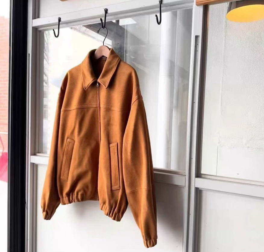 AURALEE 25SS Lamb Suede Zip Blouson