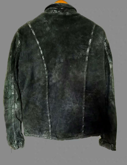 Giorgio Brato Distressed Goatskin Leather Jacket