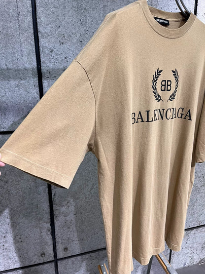 Balenciaga Khaki Wheat Short Sleeve S