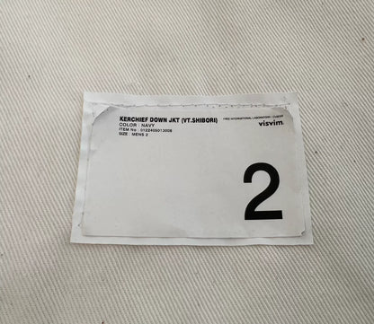 visvim kerchief down jacket shibori