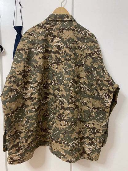 camo military style oversized jacket