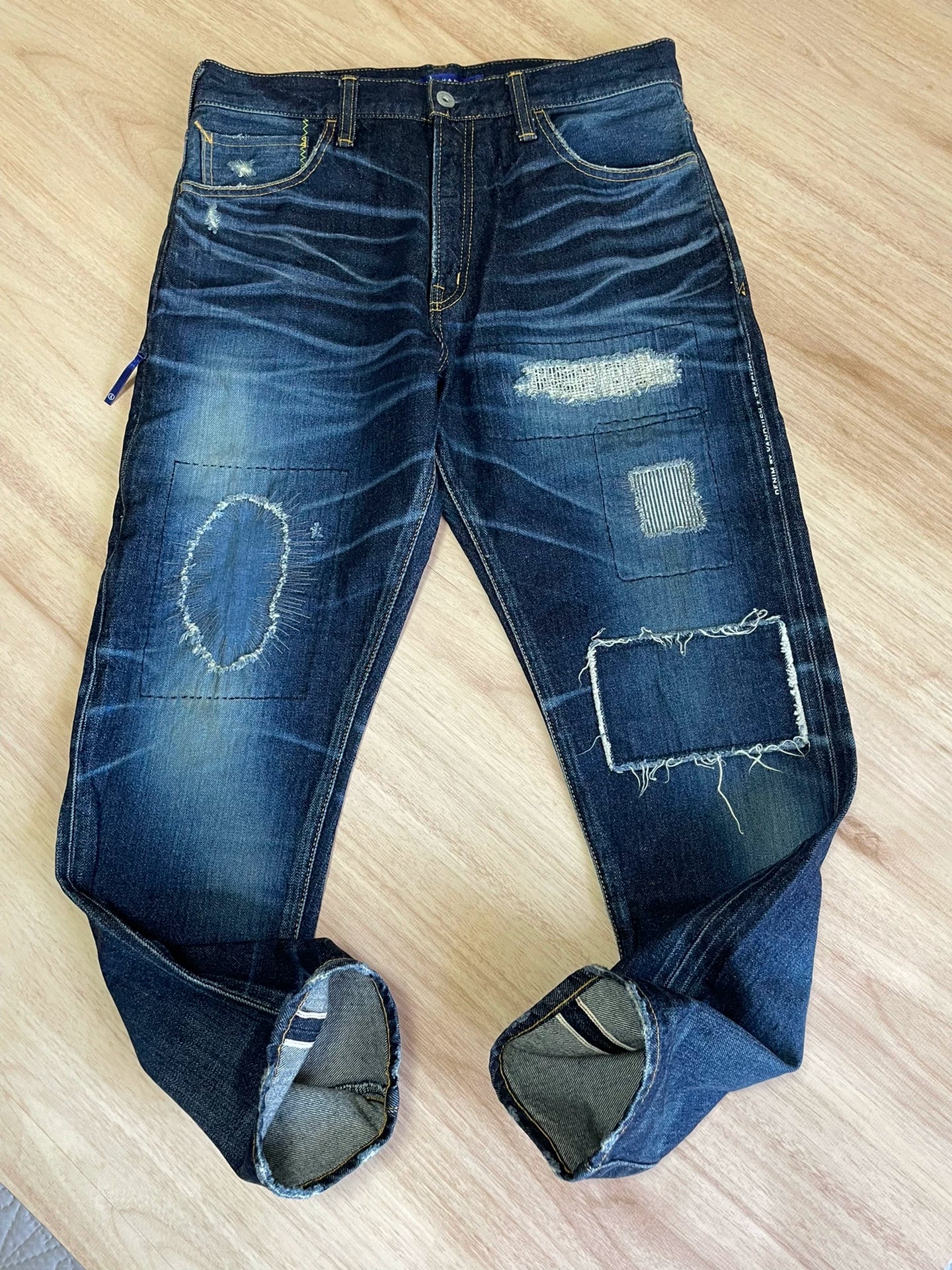 Vanquish Fragment Distressed Cropped Jeans