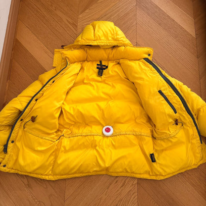 Yellow Hooded Puffer Jacket RL Rugby