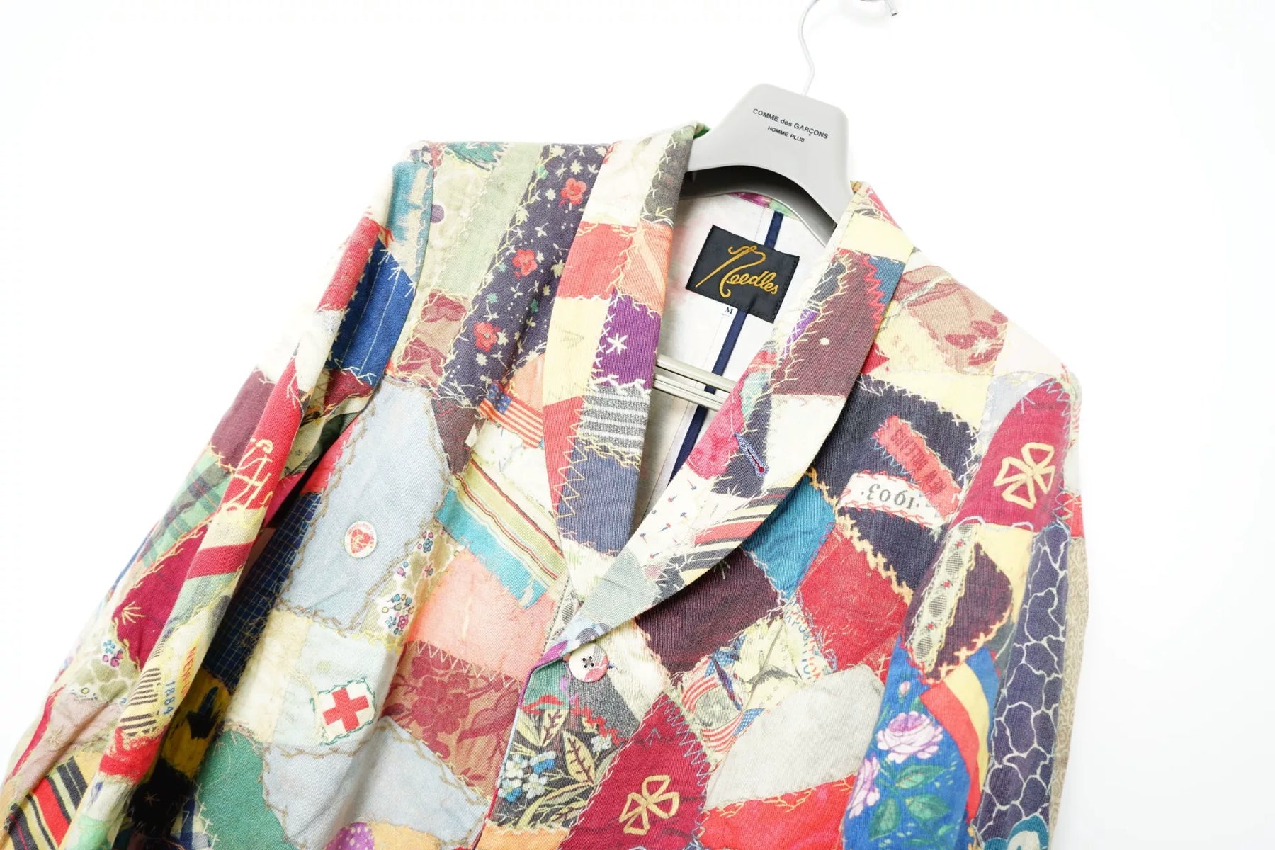 Needles Retro Patchwork Floral Spring-Summer Blazer