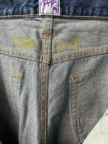Prps Blue Distressed Denim Sample Jeans
