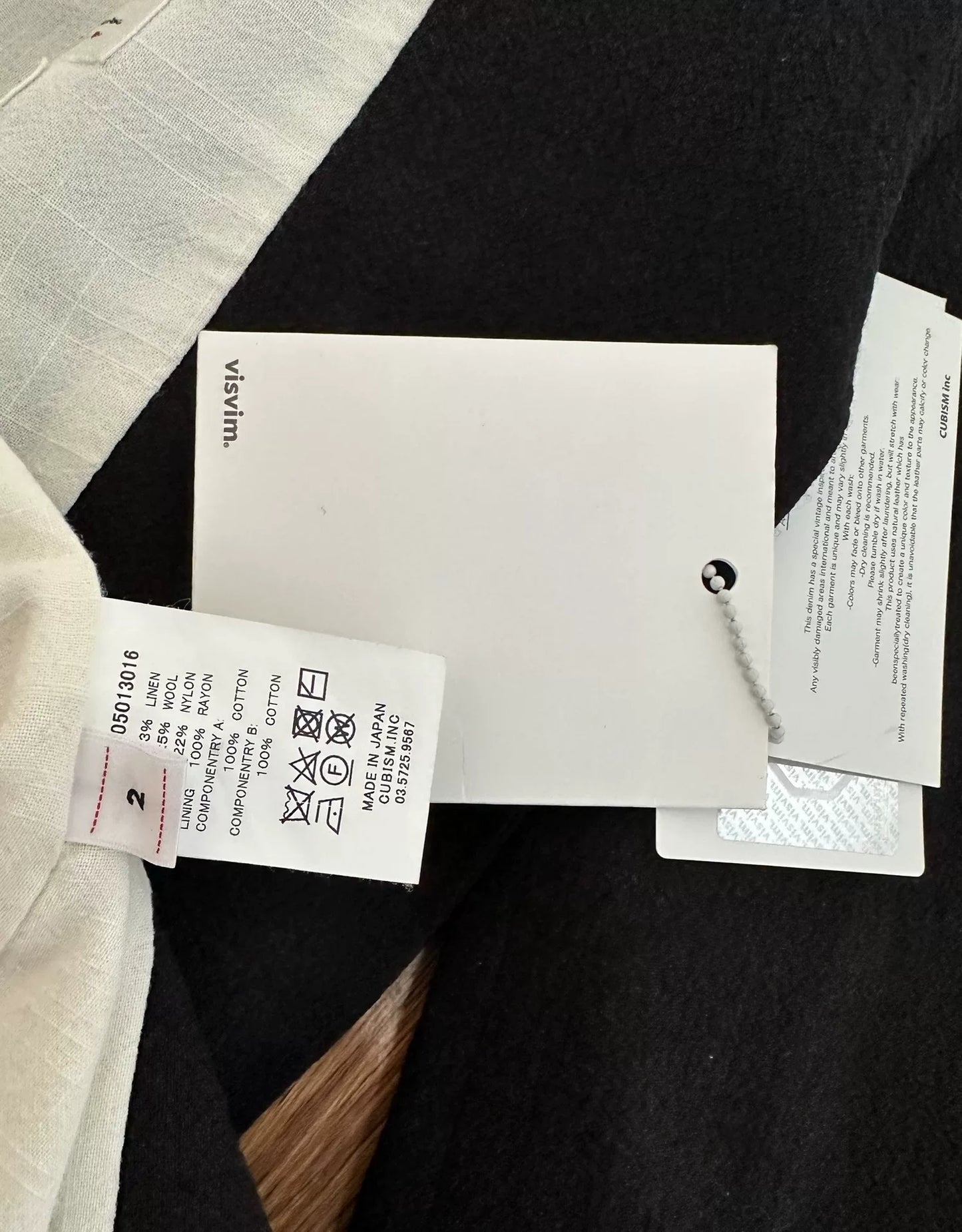 visvim solebury blazer in black wool blend