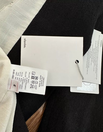 visvim solebury blazer in black wool blend