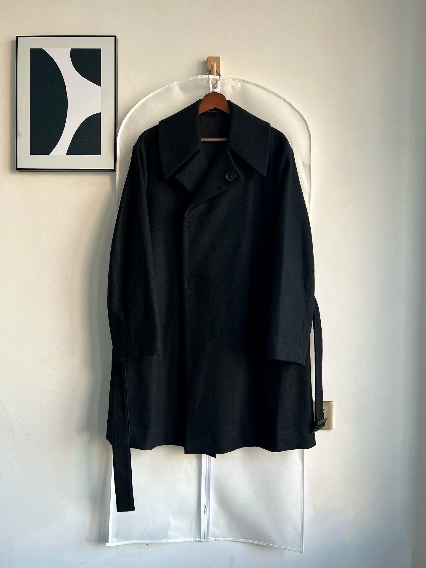 Yohji Yamamoto Oversized Black Coat