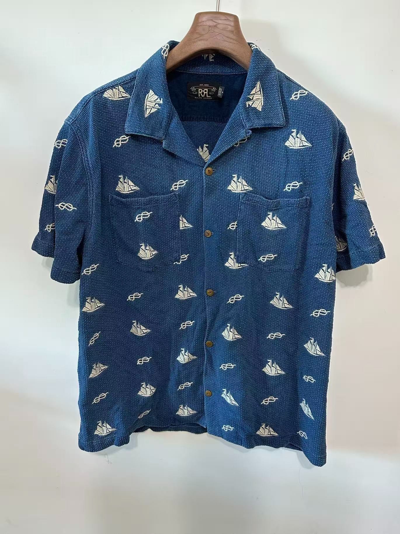 RRL Ralph Lauren Men's Short-Sleeve Shirt