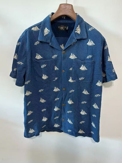 RRL Ralph Lauren Men's Short-Sleeve Shirt