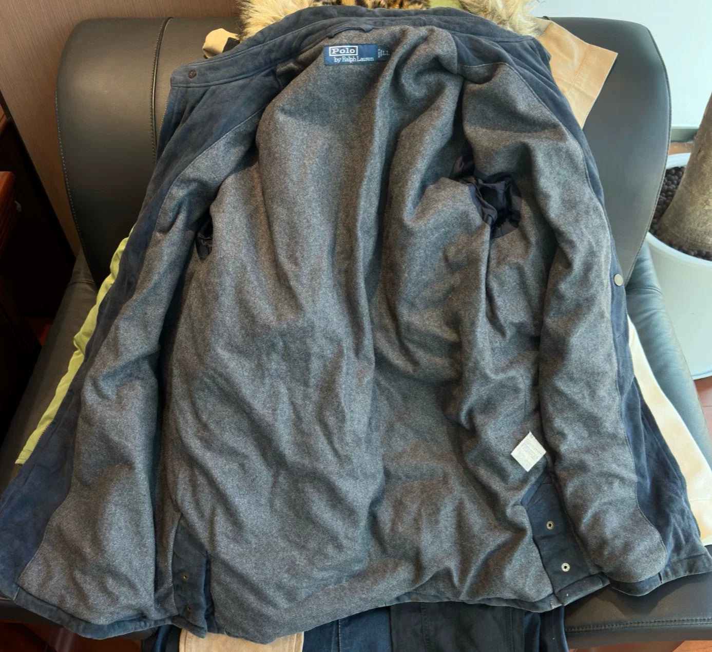 Ralph Lauren Vintage Indigo Heavy Leather Jacket