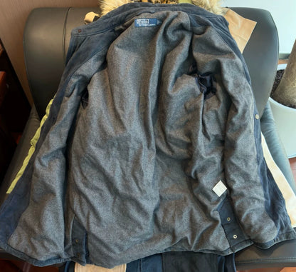 Ralph Lauren Vintage Indigo Heavy Leather Jacket