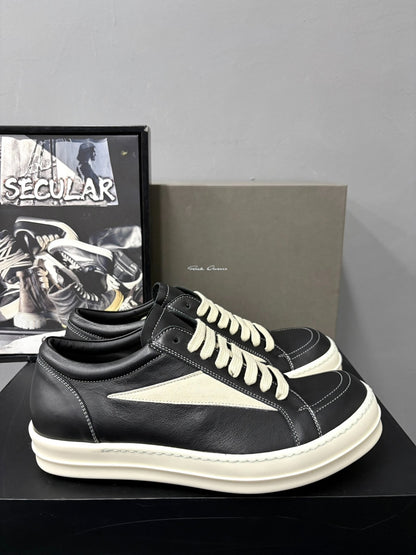 Rick Owens Leather Classic Sneakers